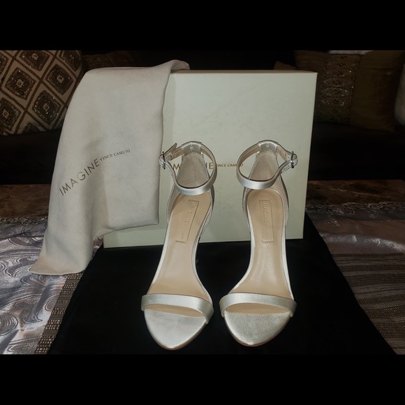 Vince Camuto Ivory and Crystal Heels - Picture 2 of 14